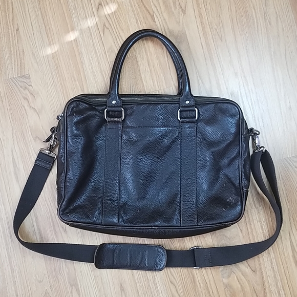 Cole Haan Other - Cole Haan leather laptop brief case Brown